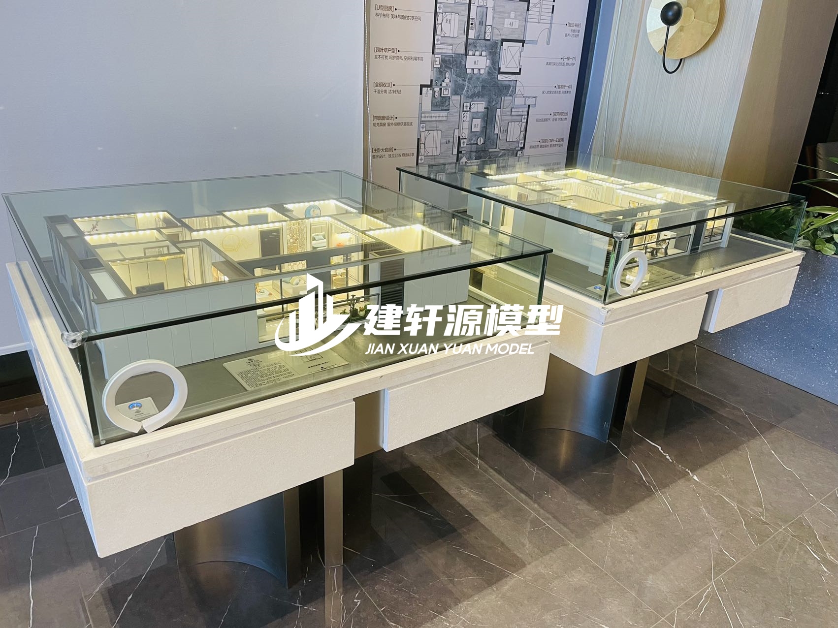 阆中中梁地产户型模型制作